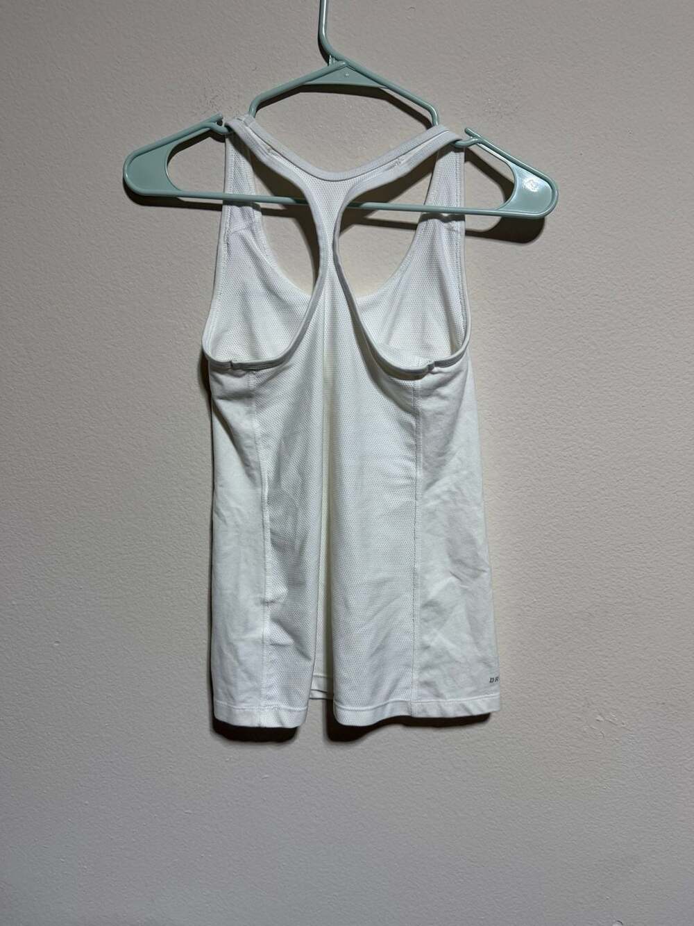 Nike Dri-FIT Racerback Tank Top White Size XS - Picture 2 of 3